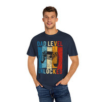 „Dad Level Unlocked“-T-Shirt, Gaming-Shirt, Unisex-Shirt, Vatertagsgeschenk, Gamer-Papa-Kleidung