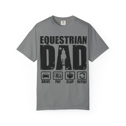 Camiseta para papá ecuestre, regalo único para el Día del Padre, regalo para amantes de los caballos, camiseta unisex informal, ropa para papá que monta a caballo