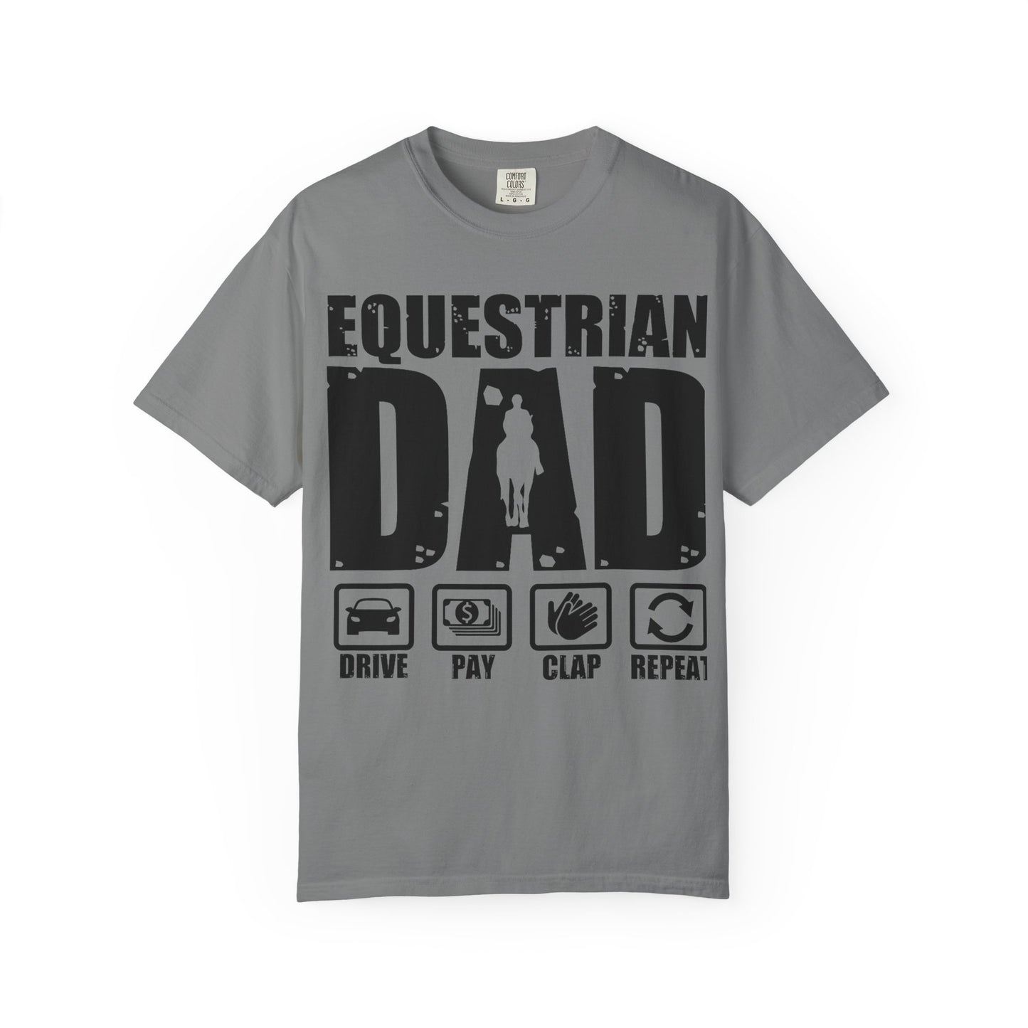 Camiseta para papá ecuestre, regalo único para el Día del Padre, regalo para amantes de los caballos, camiseta unisex informal, ropa para papá que monta a caballo