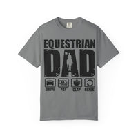 Camiseta para papá ecuestre, regalo único para el Día del Padre, regalo para amantes de los caballos, camiseta unisex informal, ropa para papá que monta a caballo