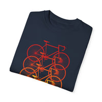 Unisex-Fahrrad-T-Shirt, stückgefärbt