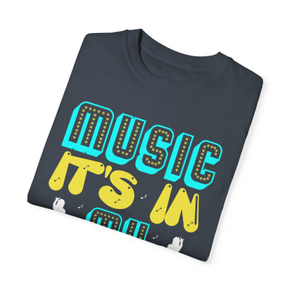 (Música)Camiseta unisex teñida en prenda