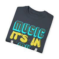 (Música)Camiseta unisex teñida en prenda