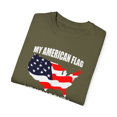 Militärisches Unisex-T-Shirt, stückgefärbt