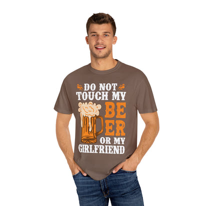 Unisex-T-Shirt aus stückgefärbtem Material