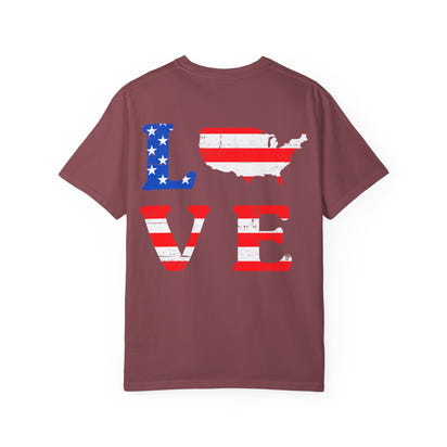American Patriot Unisex Garment-Dyed T-shirt 9