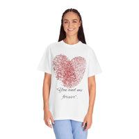 Camiseta unisex teñida en prenda para San Valentín