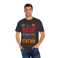 (Música)Camiseta unisex teñida en prenda