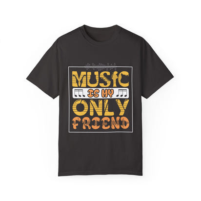 (Música)Camiseta unisex teñida en prenda
