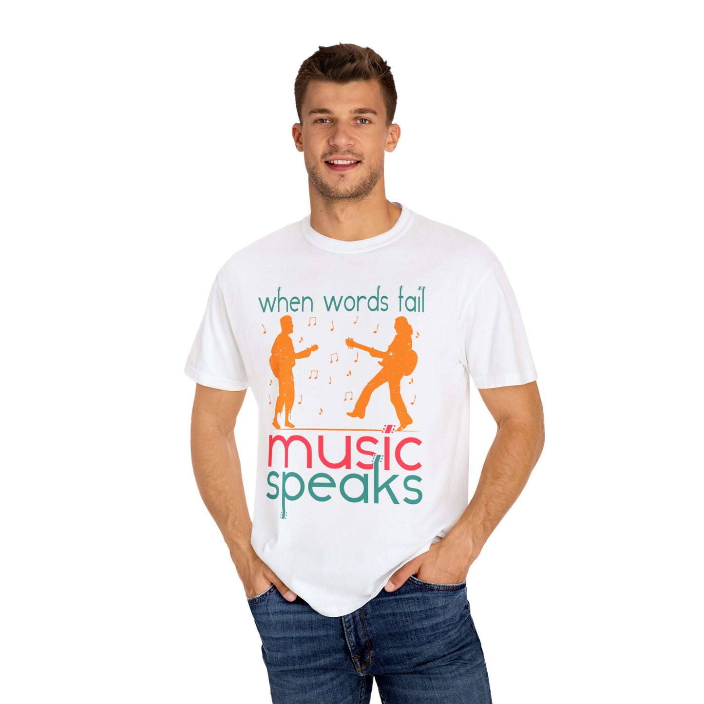 (Music)Unisex Garment-Dyed T-shirt