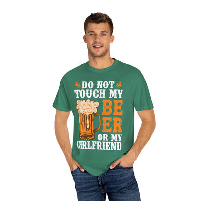 Unisex-T-Shirt aus stückgefärbtem Material