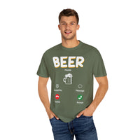 Unisex-T-Shirt mit Alkohol-Motiv, stückgefärbt