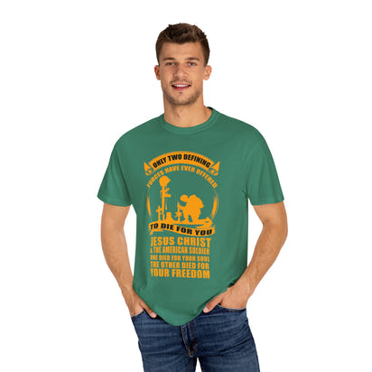 Militärisches Unisex-T-Shirt, stückgefärbt