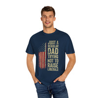 Unisex-T-Shirt mit Papa-Humor, lustiges Papa-Shirt, Vatertagsgeschenk, Freizeit-T-Shirt, patriotische Kleidung für Väter