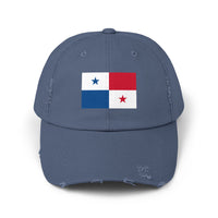 Panama-Flagge-Cap im Used-Look, Unisex-Freizeitmütze, Outdoor-Ausrüstung, Geschenk für Reisende, Sommeraccessoire, Sportmütze