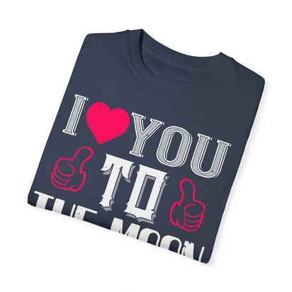 (Valentinstag) Unisex-T-Shirt aus stückgefärbtem Material