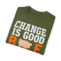 Unisex-T-Shirt aus stückgefärbtem Material