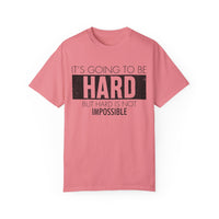 Unisex-T-Shirt aus stückgefärbtem Material