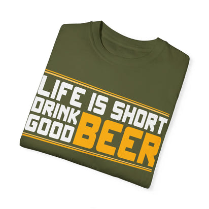 Unisex-T-Shirt aus stückgefärbtem Material