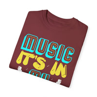 (Música)Camiseta unisex teñida en prenda