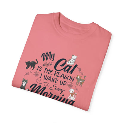 Unisex-T-Shirt aus stückgefärbtem Material