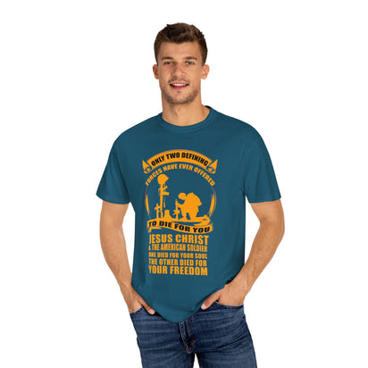 Militärisches Unisex-T-Shirt, stückgefärbt