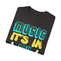 (Música)Camiseta unisex teñida en prenda