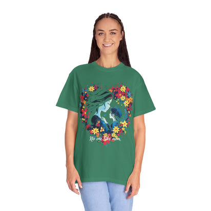 Camiseta unisex teñida con toque artístico (Madre)