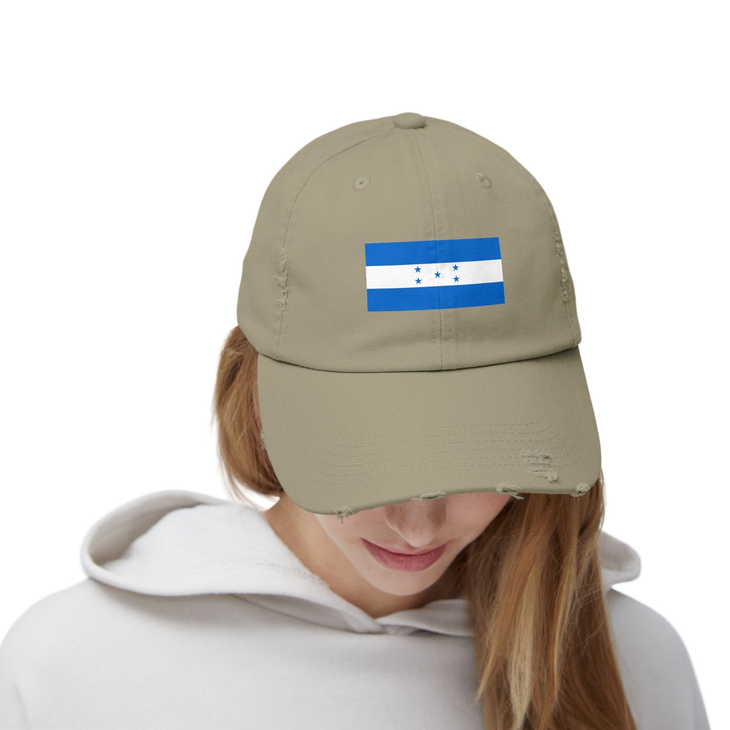 Baseballkappe mit Honduras-Flagge im Used-Look, Unisex-Baseballkappe, lässige Kopfbedeckung, Reiseaccessoire, Geschenk für Sie und Ihn