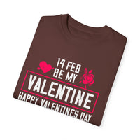 (Valentinstag) Unisex-T-Shirt aus stückgefärbtem Material