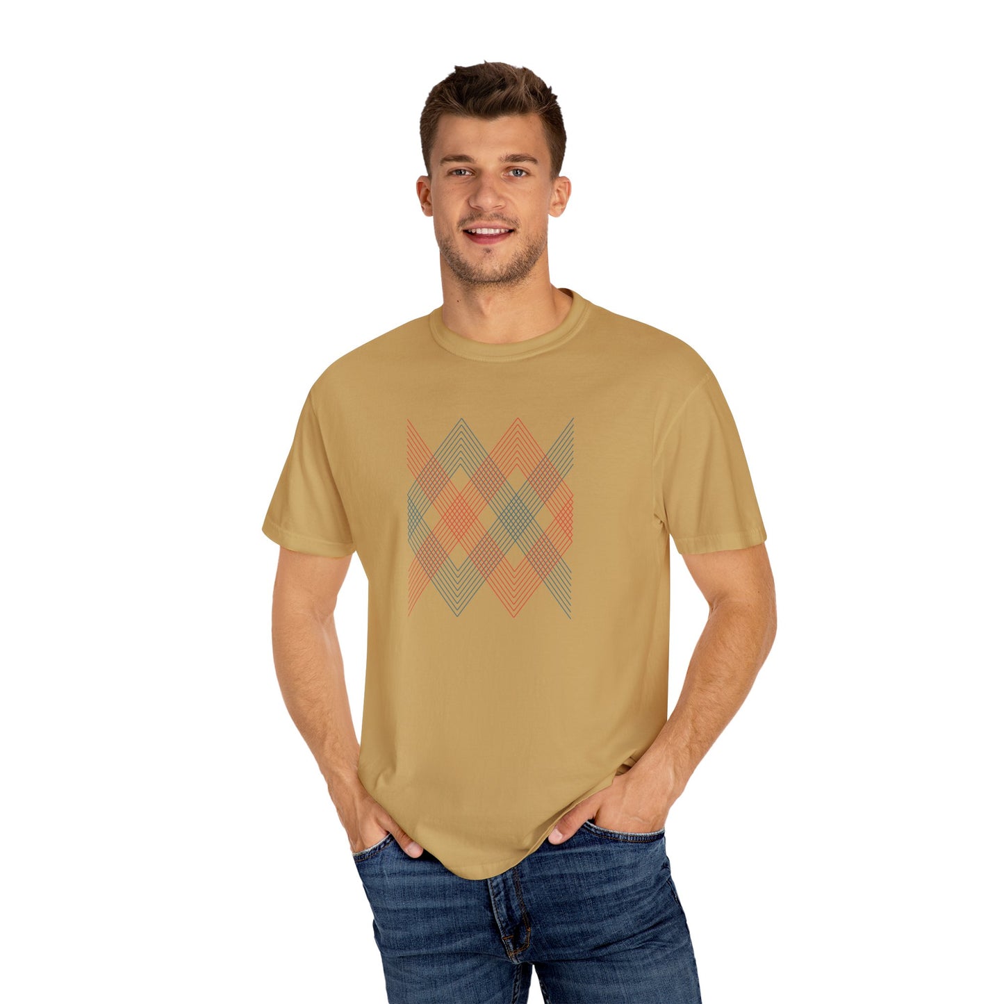 Geometry Unisex Garment-Dyed T-shirt