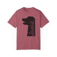 Unisex-T-Shirt aus stückgefärbtem Material