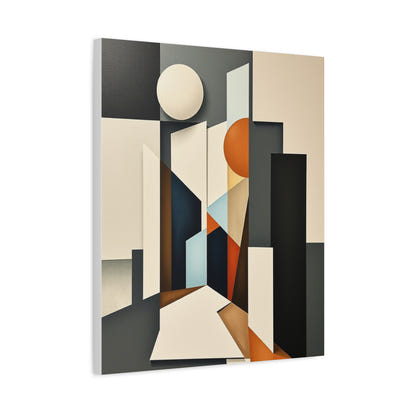 Geometrischer abstrakter Leinwanddruck – Moderne Wohndekoration