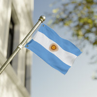 Bandera argentina de doble cara, decoración artesanal para el hogar, decoración de exteriores, pancarta para eventos deportivos, regalo único para los amantes de las banderas.