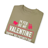 (Valentinstag) Unisex-T-Shirt aus stückgefärbtem Material