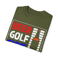 Unisex-T-Shirt aus stückgefärbtem Material