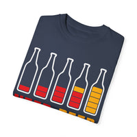 Unisex-T-Shirt aus stückgefärbtem Material