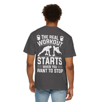 Camiseta unisex de fitness teñida (diseño en la espalda) 6