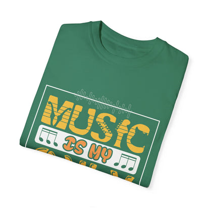 (Música)Camiseta unisex teñida en prenda