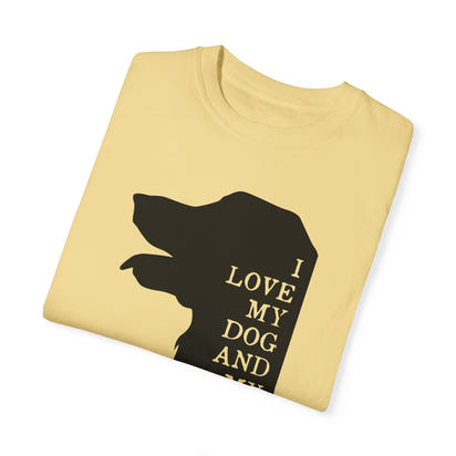 Unisex-T-Shirt aus stückgefärbtem Material