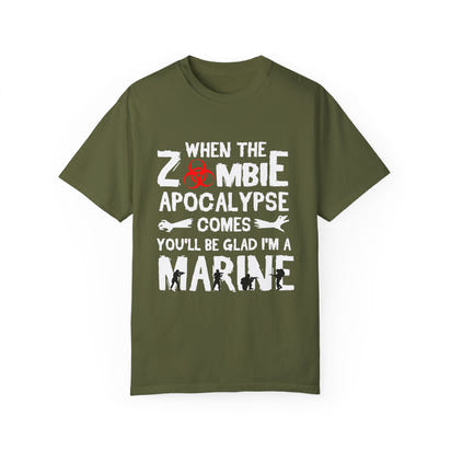 Militärisches Unisex-T-Shirt, stückgefärbt