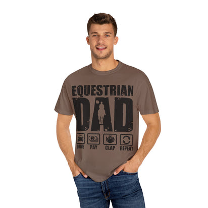 Camiseta para papá ecuestre, regalo único para el Día del Padre, regalo para amantes de los caballos, camiseta unisex informal, ropa para papá que monta a caballo