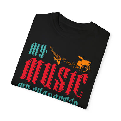 (Música)Camiseta unisex teñida en prenda