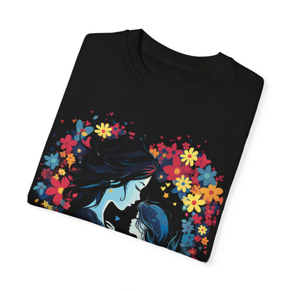 Camiseta unisex teñida con toque artístico (Madre)