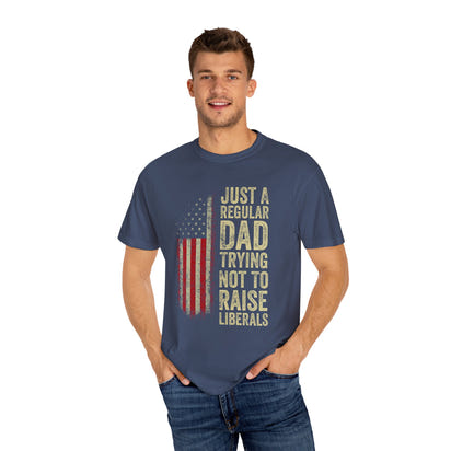 Unisex-T-Shirt mit Papa-Humor, lustiges Papa-Shirt, Vatertagsgeschenk, Freizeit-T-Shirt, patriotische Kleidung für Väter