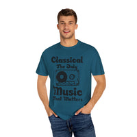(Música)Camiseta unisex teñida en prenda