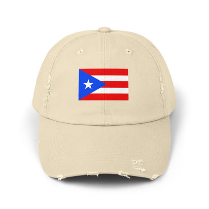 Puerto-Rico-Cap im Used-Look | Unisex-Cap | Lässige Sommermütze | Outdoor-Ausrüstung | Flaggenmütze | Perfektes Geschenk für die Feiertage