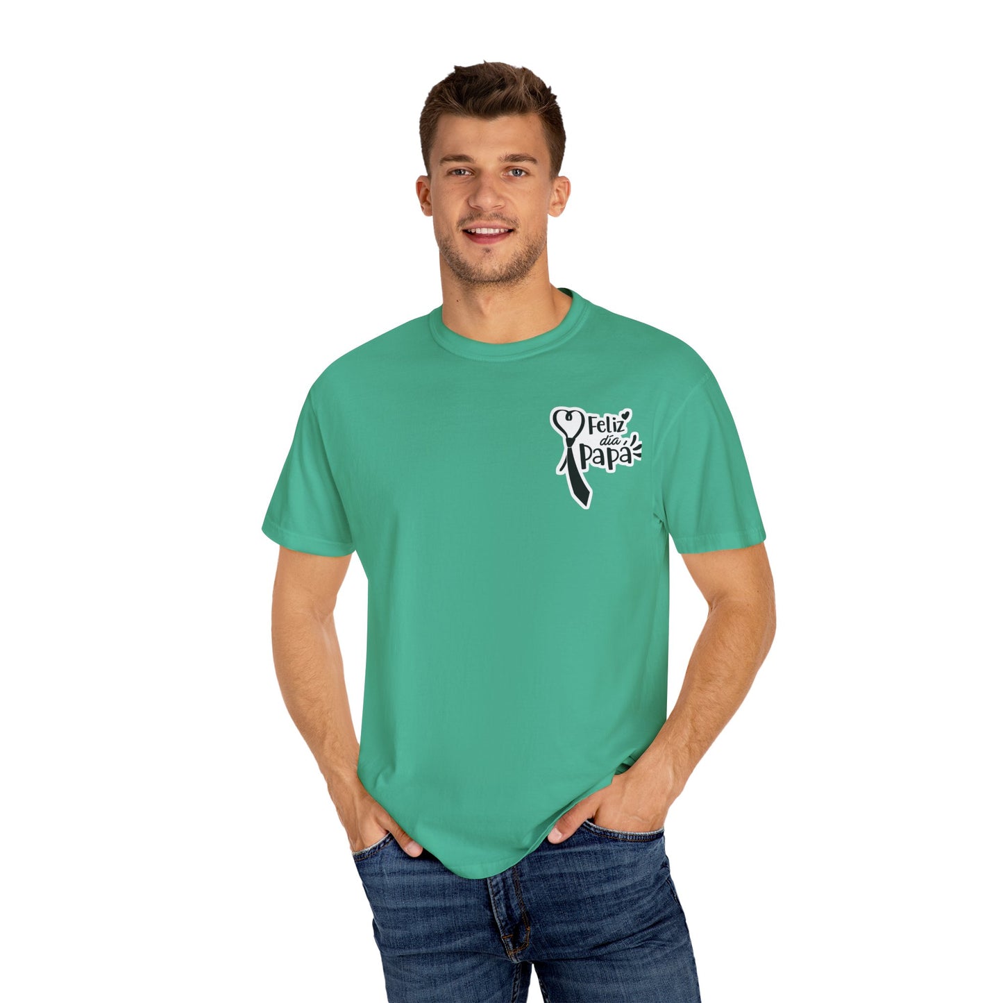 Camiseta de regalo para el Día del Padre, camiseta unisex para papá, camiseta "Happy Papa", regalo de cumpleaños para papá, camiseta reflexiva para el Día del Padre