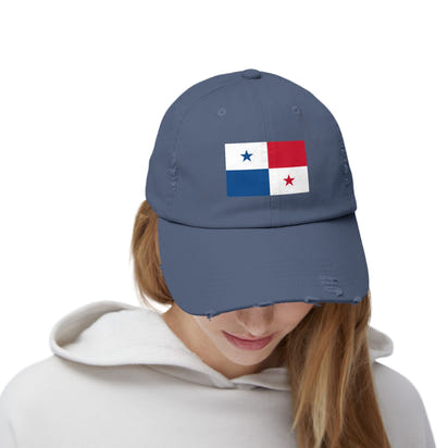 Panama-Flagge-Cap im Used-Look, Unisex-Freizeitmütze, Outdoor-Ausrüstung, Geschenk für Reisende, Sommeraccessoire, Sportmütze