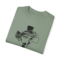 (Cristian) Unisex-T-Shirt aus stückgefärbtem Material